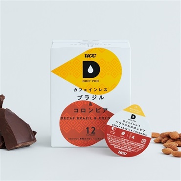 UCC DRIP POD カフェインレス ブラジル＆コロンビア 12P